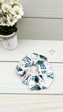 Load image into Gallery viewer, Camping White Scrunchie
