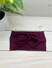 Load image into Gallery viewer, Merlot Front Knot Headband
