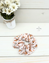 Load image into Gallery viewer, Pink Boots and Daisies Scrunchie
