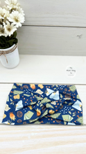 Load image into Gallery viewer, Camping Navy Blue Front Knot Headband
