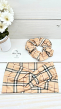 Load image into Gallery viewer, Burberry Plaid Scrunchie
