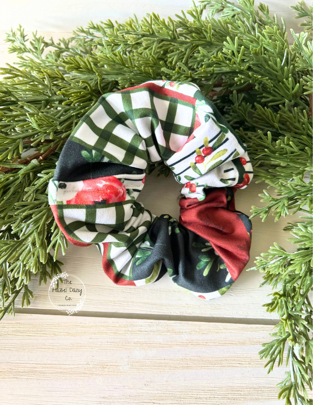 Christmas Patchwork Scrunchie