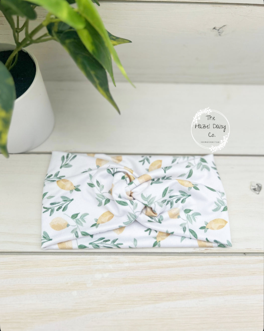 Lemons Front Knot Headband