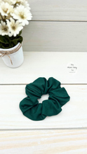 Load image into Gallery viewer, Hunter Green Scrunchie
