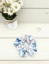 Load image into Gallery viewer, Blue Brown Butterflies Scrunchie
