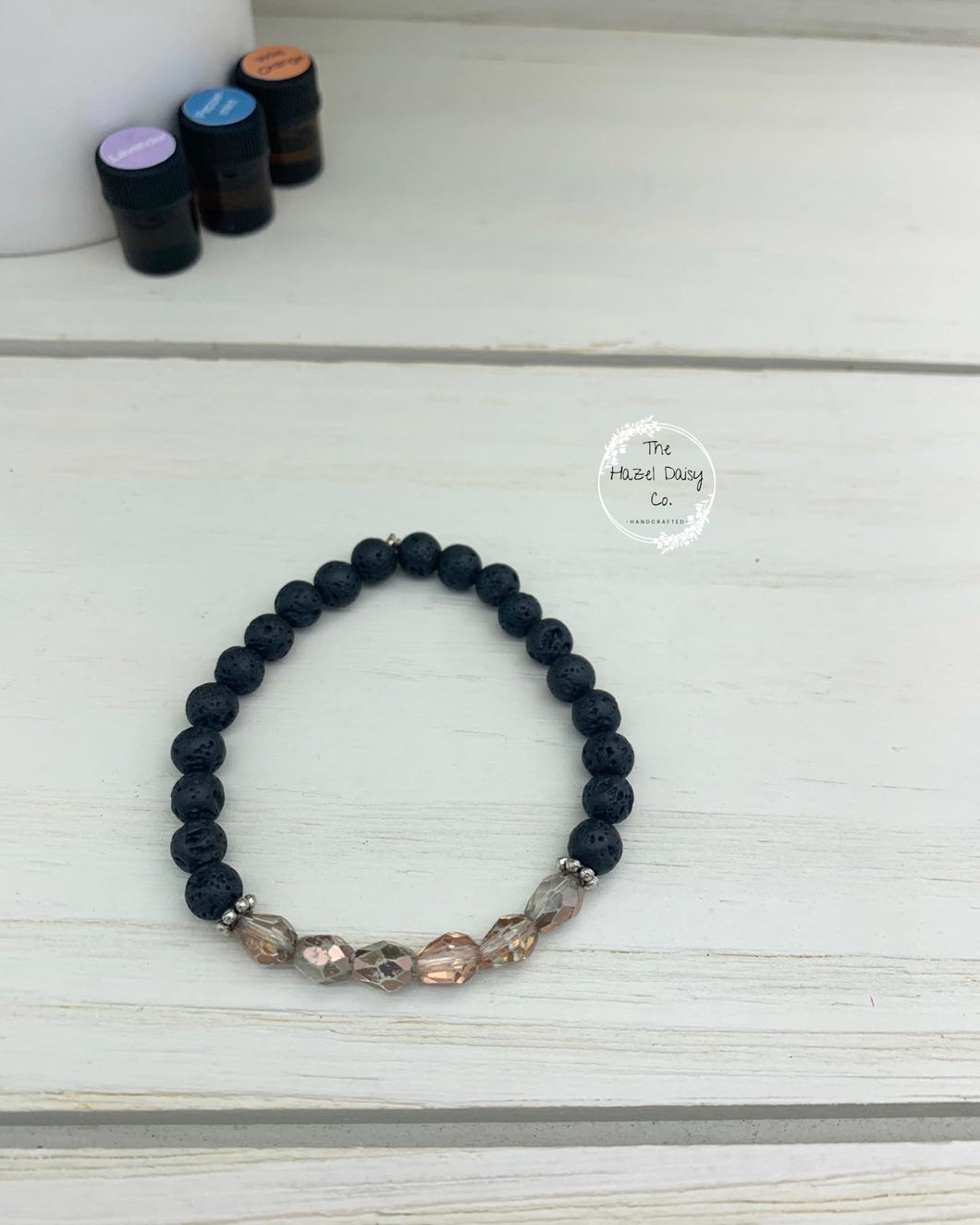 Rustic Rose Gold Diffuser Bracelet