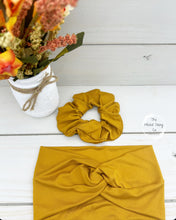 Load image into Gallery viewer, Mustard Front Knot Headband
