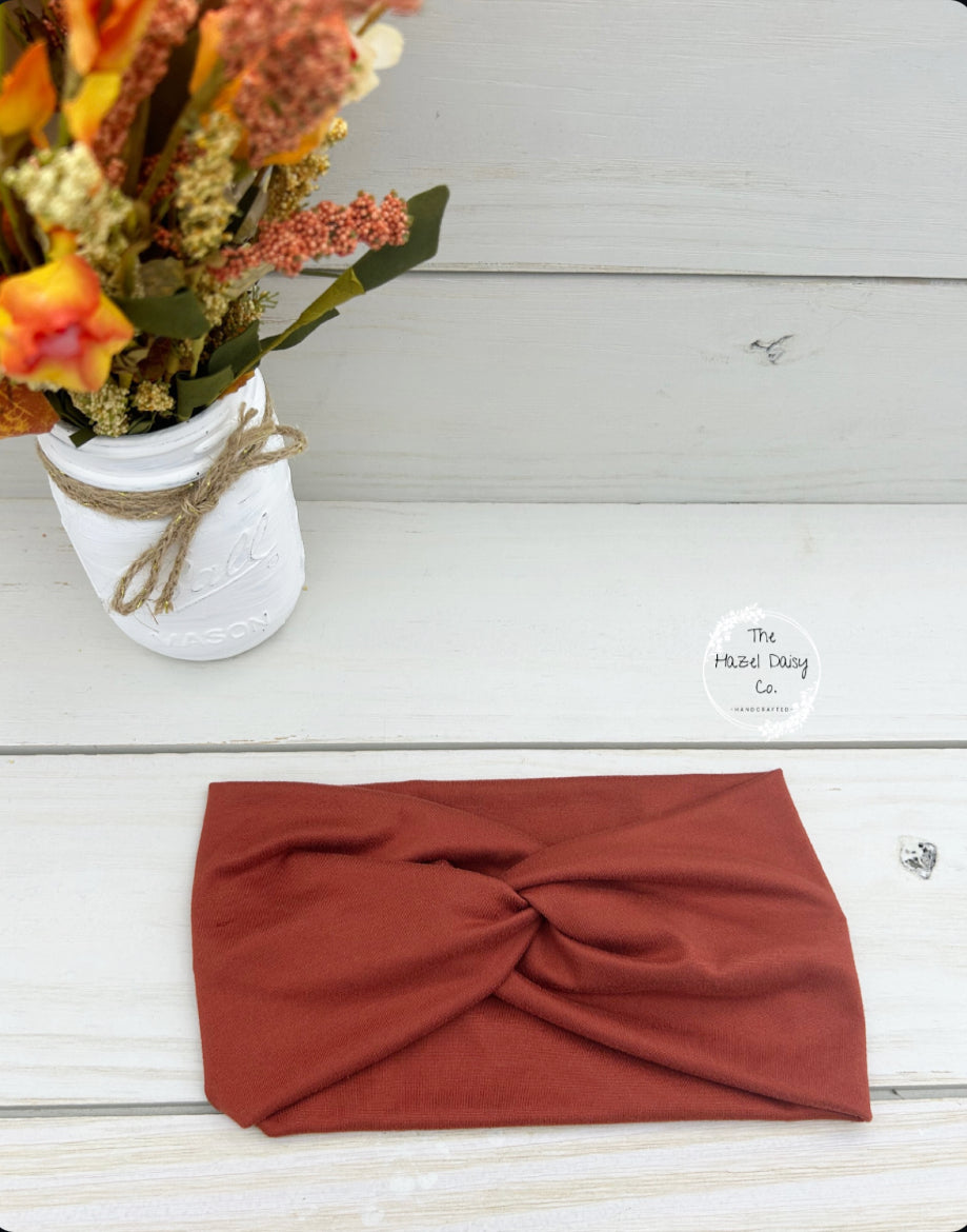 Rust Front Knot Headband