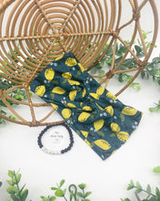 Load image into Gallery viewer, Lemon Daisies Front Knot Headband
