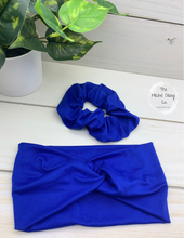 Load image into Gallery viewer, Royal Blue Front Knot Headband
