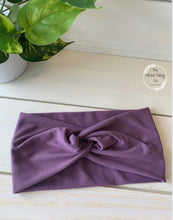 Load image into Gallery viewer, Lavender Front Knot Headband
