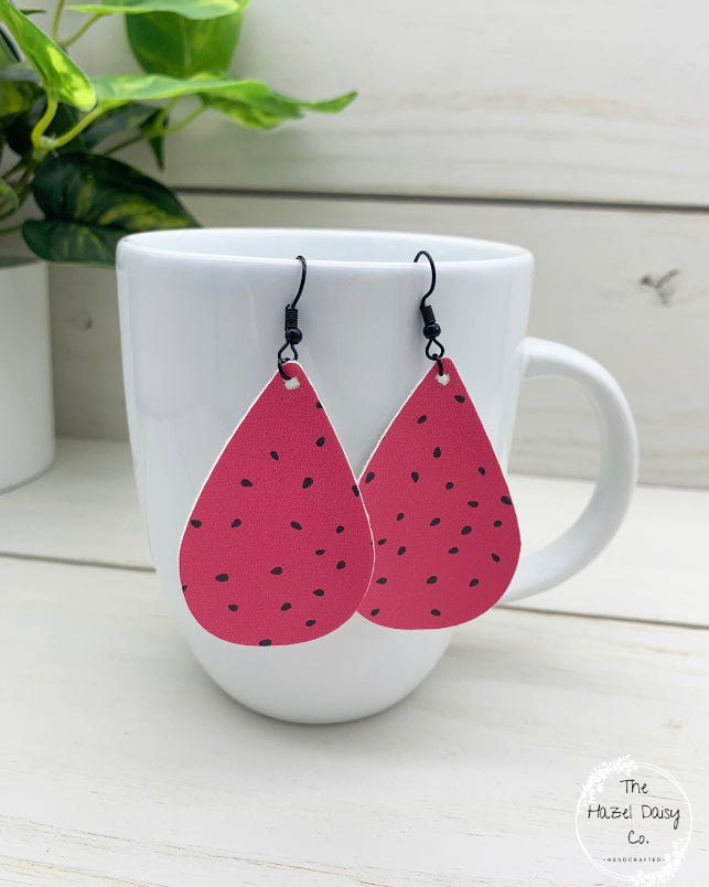 Watermelon Teardrop Earrings