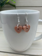 Load image into Gallery viewer, Little Rose Gold Heart Earrings
