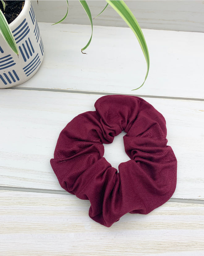 Burgundy Scrunchie