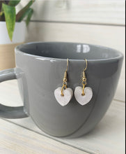 Load image into Gallery viewer, Little Pearl Hearts Earrings
