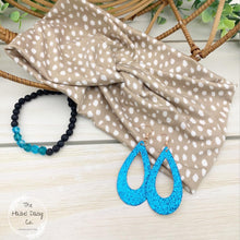 Load image into Gallery viewer, Latte Dots Front Knot Headband
