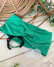 Load image into Gallery viewer, Bright Green Front Knot Headband
