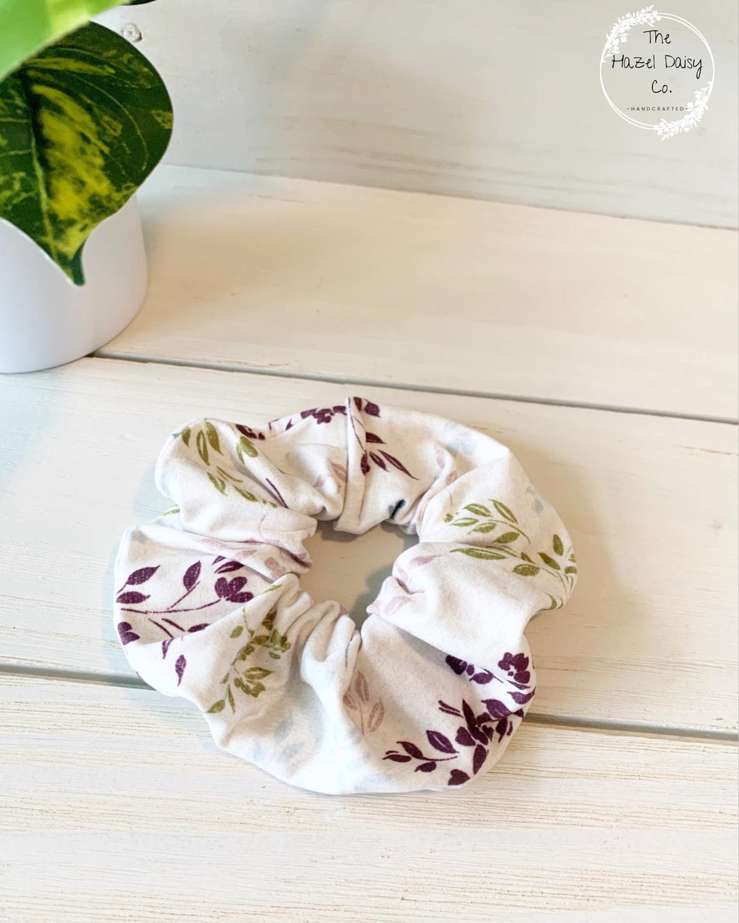 Serene Botantical Scrunchie